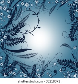 fondo abstracto de flores nocturnas