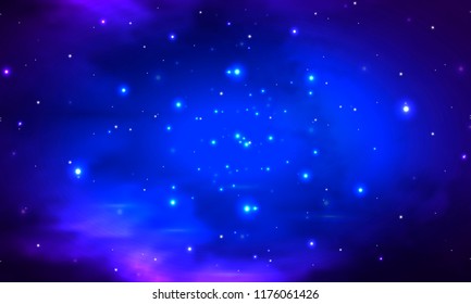 abstract night shining starry sky