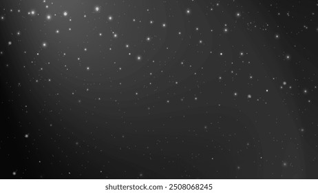 Abstractas cielo estrellado brillante de la noche, fondo del espacio negro con las estrellas, fondo del cosmos. Vector EPS 10