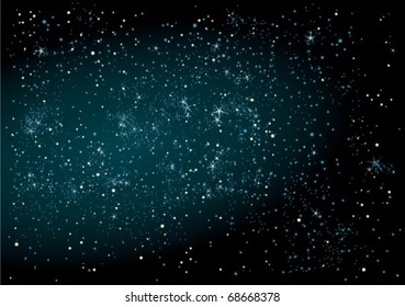 Abstract Night sky background with stars