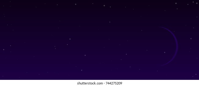 abstract night sky banner
