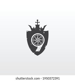 abstract nine king logo. a unique, exclusive, elegant, professional, clean, simple, modern logo. It would be perfect for your company