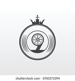 abstract nine king logo. a unique, exclusive, elegant, professional, clean, simple, modern logo. It would be perfect for your company