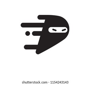 Abstract Ninja with letter base D