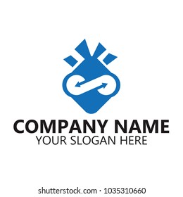 abstract ninja  logo design on white background, Abstract graphic icon, logo design template, symbol for company