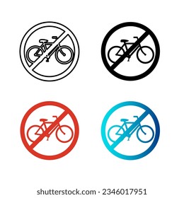 Abstract No Bicycle Silhouette Illustration, can be used for business designs, presentation designs or any suitable designs.