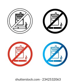 Abstract No Smoking Pipe Silhouette Illustration, can be used for business designs, presentation designs or any suitable designs.