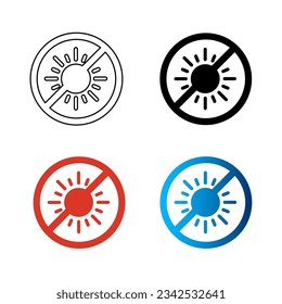 Abstract No Sun Light Silhouette Illustration, can be used for business designs, presentation designs or any suitable designs.