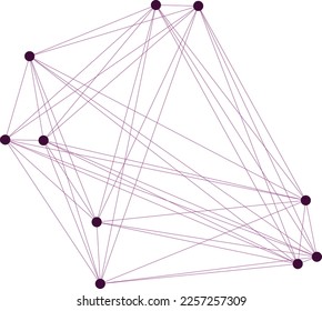 An abstract node network design pattern.