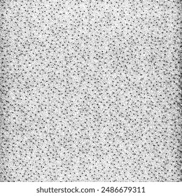 Abstractas ruido Pequeñas partículas escombros y suciedad fondo desigual superposición de textura grunge con granos ásperos y finos aislados sobre fondo blanco 