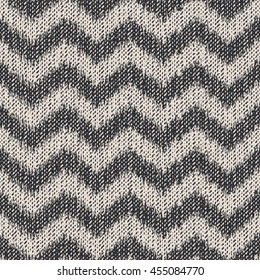 Abstract noisy flecked zigzag textured background. Seamless pattern.