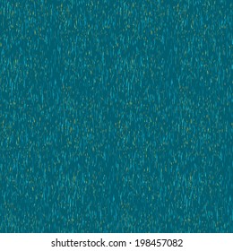Abstract noisy rain pattern in dark aquamarine (seamless vector)