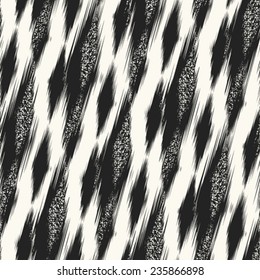 Abstract noisy rhombus spotty background. Seamless pattern. Vector.
