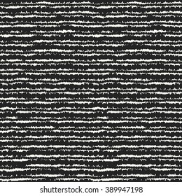 Abstract noisy rough edged strokes textured background. Seamless pattern.