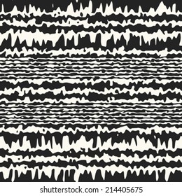 Abstract noisy striped background. Seamless pattern. Vector.