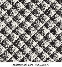 Abstract noisy textured geometric shapes background. Vector seamless vintage grungy pattern.