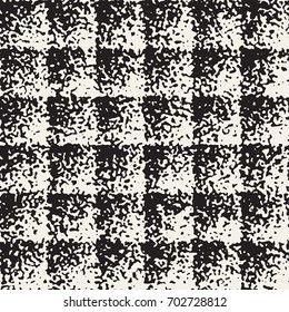 Abstract noisy textured geometric shapes background. Vector seamless vintage grungy pattern.