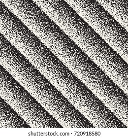 Abstract noisy textured geometric shapes background. Vector seamless grungy pattern.