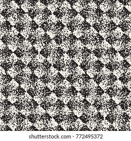 Abstract noisy textured geometric shapes background. Vector seamless vintage grungy pattern.