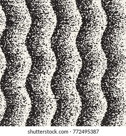 Abstract noisy textured geometric shapes background. Vector seamless vintage grungy pattern.
