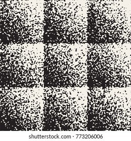 Abstract noisy textured geometric shapes background. Vector seamless vintage grungy pattern.