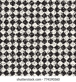 Abstract noisy textured geometric shapes background. Vector seamless vintage grungy pattern.