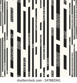 Abstract noisy textured modern block background. Seamless pattern. Vector.