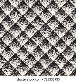 Abstract noisy textured shapes background. Vector seamless vintage grungy pattern.