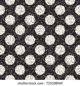 Abstract noisy textured shapes background. Vector seamless vintage grungy pattern.