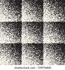 Abstract noisy textured shapes background. Vector seamless vintage grungy pattern.