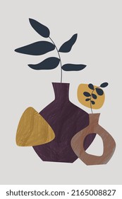 Abstract Nordic Jar Scandinavian Style Wall Art Poster Background