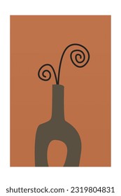 Abstract Nordic Jar Scandinavian Style Wall Art Poster Background