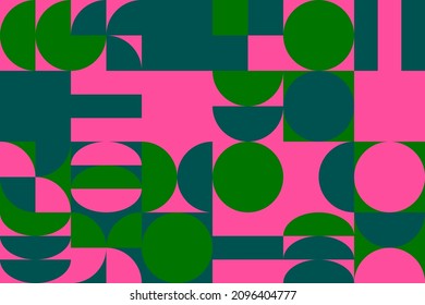 Abstract Nordic Shapes Pictures. Contemporary Modern Trendy Vector Illustrations.  Geometric Bauhaus Design. Wall Art Abstract Scandinavian Background. Perfect for web banner, presentation, print 