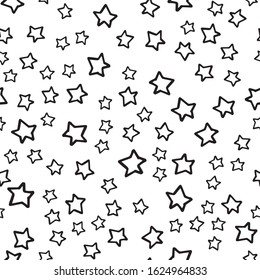 Abstract nordic trandy pattern with stars for decoration interior, print posters, greating card, bussines banner, wrapping in modern scandinavian style in vector. Doddle style