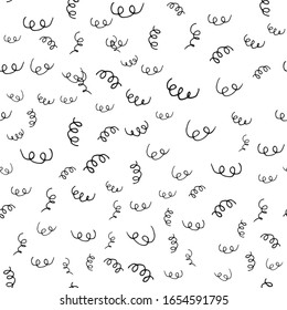 Abstract nordic trendy pattern with spiral for decoration interior, print posters, greeting card, business banner, wrapping in modern scandinavian style in vector. Doodle style