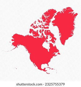 Resumen de América del Norte Sencillo Mapa de fondo, se puede usar para diseños de negocios, diseños de presentaciones o cualquier diseño adecuado.