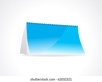 abstract note book in blue vector illustration