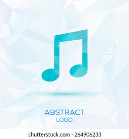 Abstract note sign. Template for your design