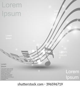 abstract note vector