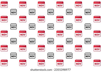 Abstract November Month Pattern Background, can be used for business designs, presentation designs or any suitable designs.