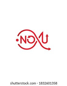 Abstract NoXU logo template, Vector logo for business and company identity 