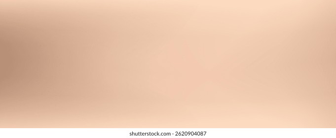Abstrakter Farbverlauf-Hintergrund. Blassbraunes Farbverlaufsbanner mit Vektorgrafik. Elegante, beige neutrale Kulisse. Goldene weiche Seide bg. Minimale ästhetische Perle unscharfen Banner. Cremebeige Tapete