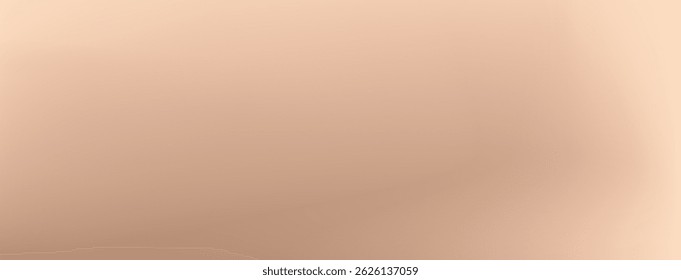 Abstrakter Farbverlauf-Hintergrund. Blassbraunes Farbverlaufsbanner mit Vektorgrafik. Elegante, beige neutrale Kulisse. Goldene weiche Seide bg. Minimale ästhetische Perle unscharfen Banner. Cremebeige Tapete