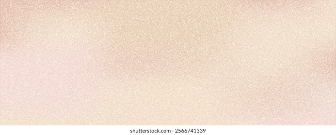 Abstract nude gradient background with noise grainy texture. Vector illustration