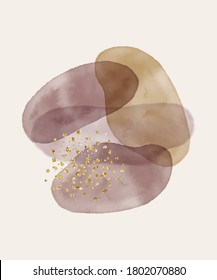 Abstract with nude shapes design. Printable Wall Art, Neutral Mid Century Art Print, Boho Decor, Scandinavian Modern Print