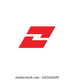 abstract number 2 arrows logo vector