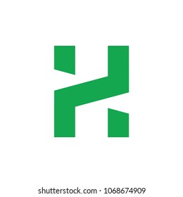 Abstract Number 2 H Logo Vector