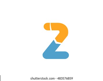 Abstract Number 2 logo Symbol icon
