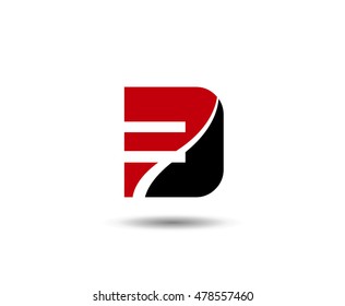 Abstract Number 3 logo Symbol icon
