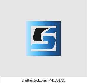 Abstract Number 5 logo Symbol icon set
